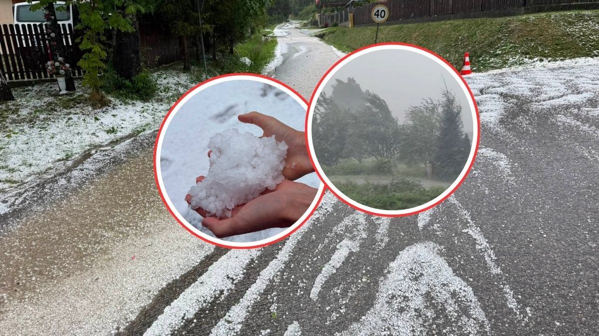Potężne burze z gradem nad Małopolską