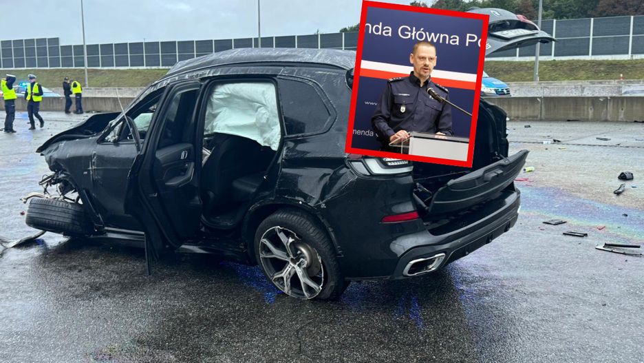 Wypadek z udziałem komendanta głównego policji
