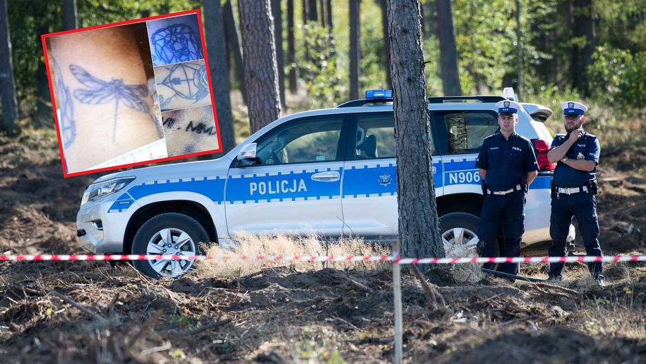 Znaleźli zwłoki w lesie. Policja pokazała tatuaże