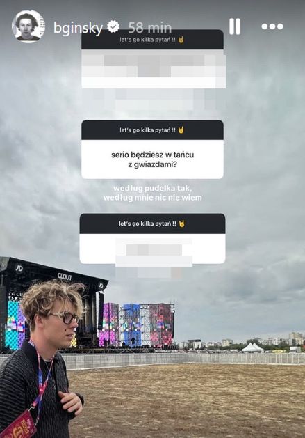 Wpis Mikołaja Bagińskiego na Instagramie