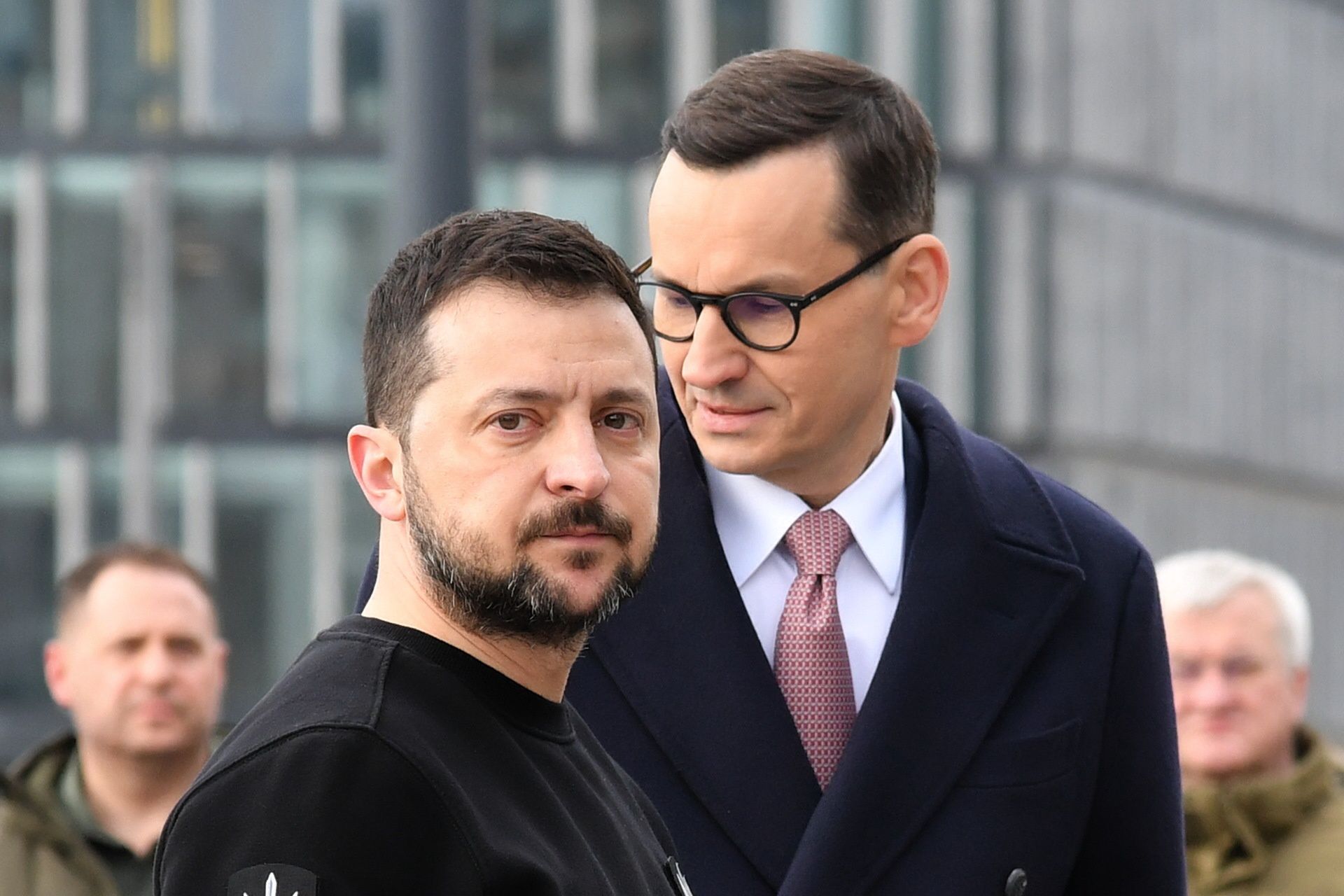Wołodymyr Zełenski i Mateusz Morawiecki w Warszawie