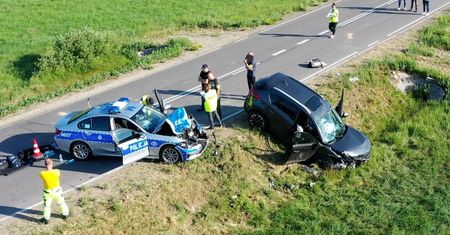 Wypadek rządowej kolumny na Podlasiu. "Ja już współczuję kierującej"