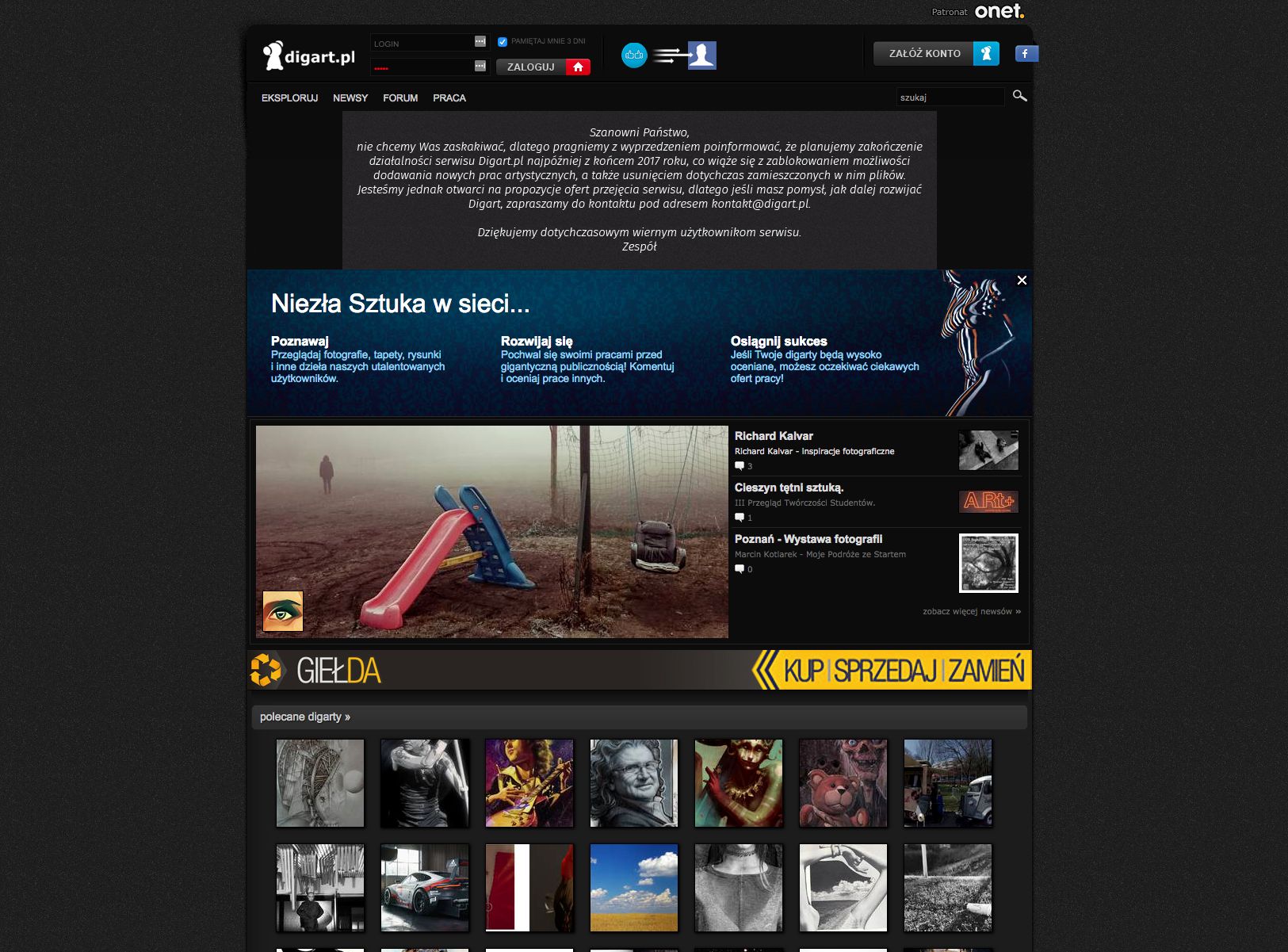 Koniec Digart.pl. Onet zamyka legendarny polski serwis dla artystów 2