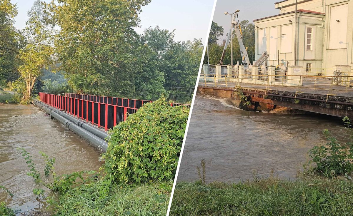 powódź, ewakuacja Ewakuacja w Żaganiu. Woda wdarła się do miasta