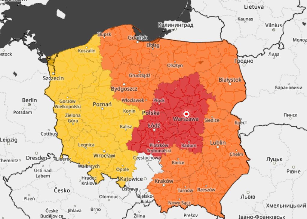 Ostrzeżenia IMGW. Czwartkowy poranek z piorunami. Gdzie jest burza?