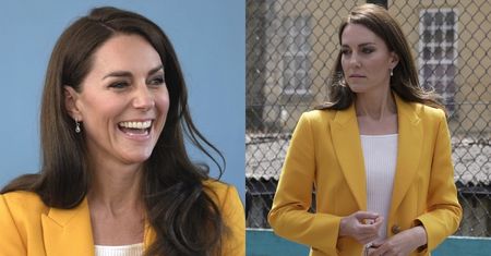 Kanarkowa Kate Middleton gawędzi z mistrzyniami olimpijskimi. Zrezygnowała ze szpilek (ZDJĘCIA)