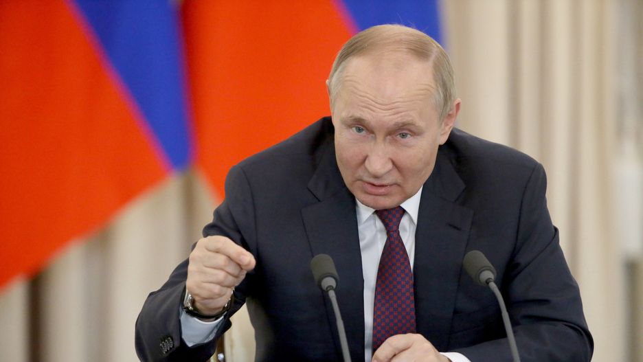 Russian President Putin Meets Armenian And Azerbaijani Counterparts
SOCHI, RUSSIA - OCTOBER 31 (RUSSIA OUT) Russian President Vladimir Putin speaks during his press conference at the Rus Sanatorium , October,31,2022, in Sochi, Russia. Leaders of Russia, Armenia and Azerbaijan gathered at Russia's Black Sea resort of Sochi for a tripartite meeting. (Photo by Contributor/Getty Images)
Contributor