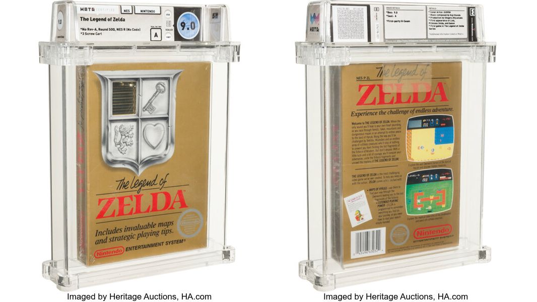 Kartridż The Legend of Zelda na NES