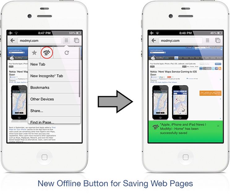 WebOffline, czyli przeglądanie stron offline w Chromie dla iOS-a