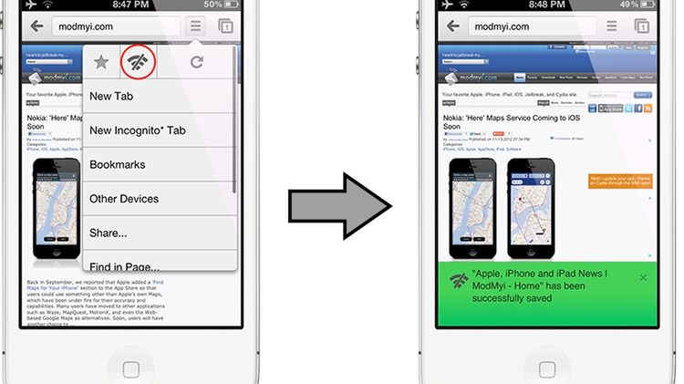 WebOffline, czyli przeglądanie stron offline w Chromie dla iOS-a 1