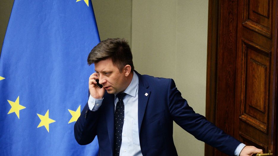 Cd. 1. posiedzenia Sejmu - g?osowania ws. wybor�w s?dzi�w TK i cz?onk�w KRS
Fot. Jan Bielecki/East News, Warszawa, 21.11.2019. Sejm kontynuje pierwsze posiedzenie w nowej kadencji. Wieczorny blok glosowan, m.in. nad wyborem sedziow Trybunalu Konstytucyjnego, czlonkow KRS oraz Trybunalu Stanu.
N/z: szef KPRM Michal Dworczyk
Jan Bielecki