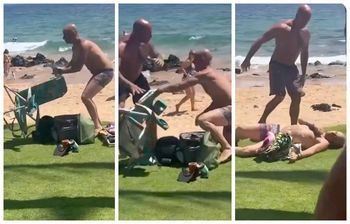 Bójka na plaży. Polityk znokautowany po próbie ataku leżakiem