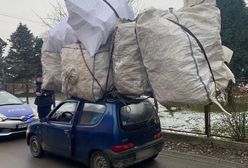 Czechowice-Dziedzice. Seicento jak tir, przewoził ładunek dwukrotnie większy od swojego samochodu