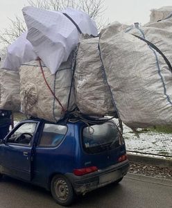 Czechowice-Dziedzice. Seicento jak tir, przewoził ładunek dwukrotnie większy od swojego samochodu
