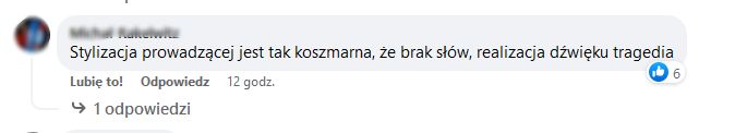 Komentarz z facebookowego profilu festiwalu Top of The Top 