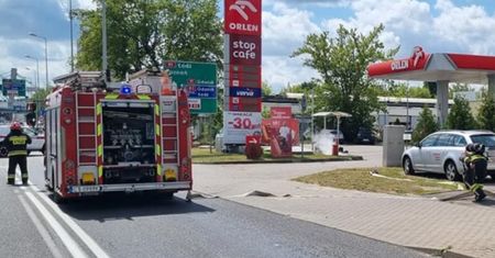 Chwile grozy na Orlenie w Toruniu. Interweniowała straż pożarna