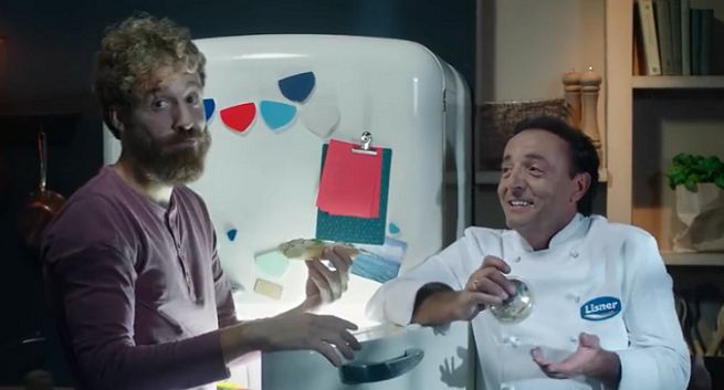 Kusząca lodówka z Michelem Moranem reklamuje hummus od Lisnera (wideo)