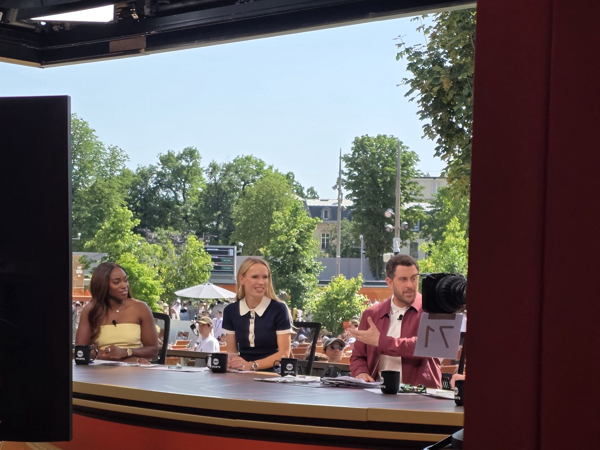 Studio WBD na Roland Garros