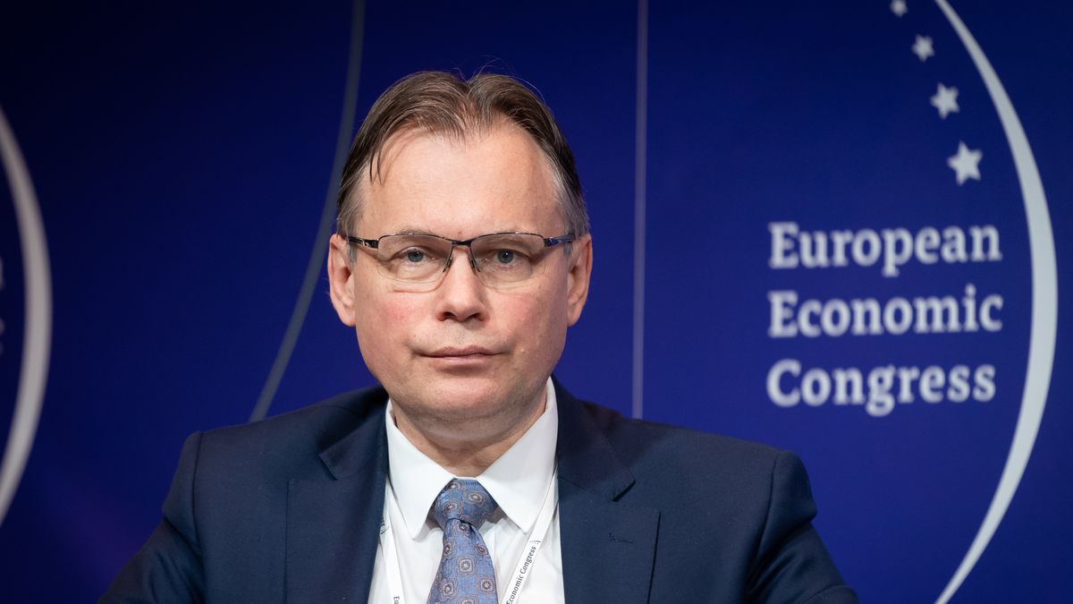 Arkadiusz Mularczyk (Member of the Polish Parliament - Sejm) during the European Economic Congress in Katowice, Poland on April 26,  2022 (Photo by Mateusz Wlodarczyk/NurPhoto via Getty Images)