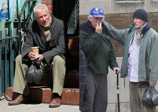 Richard Gere udawał bezdomnego: "Ludzie po prostu mnie mijali i zerkali z pogardą"