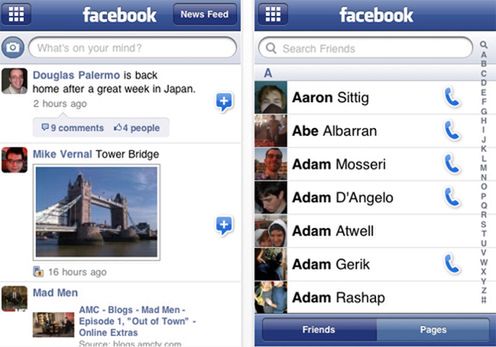 Facebook na iPhone?a zaktualizowany