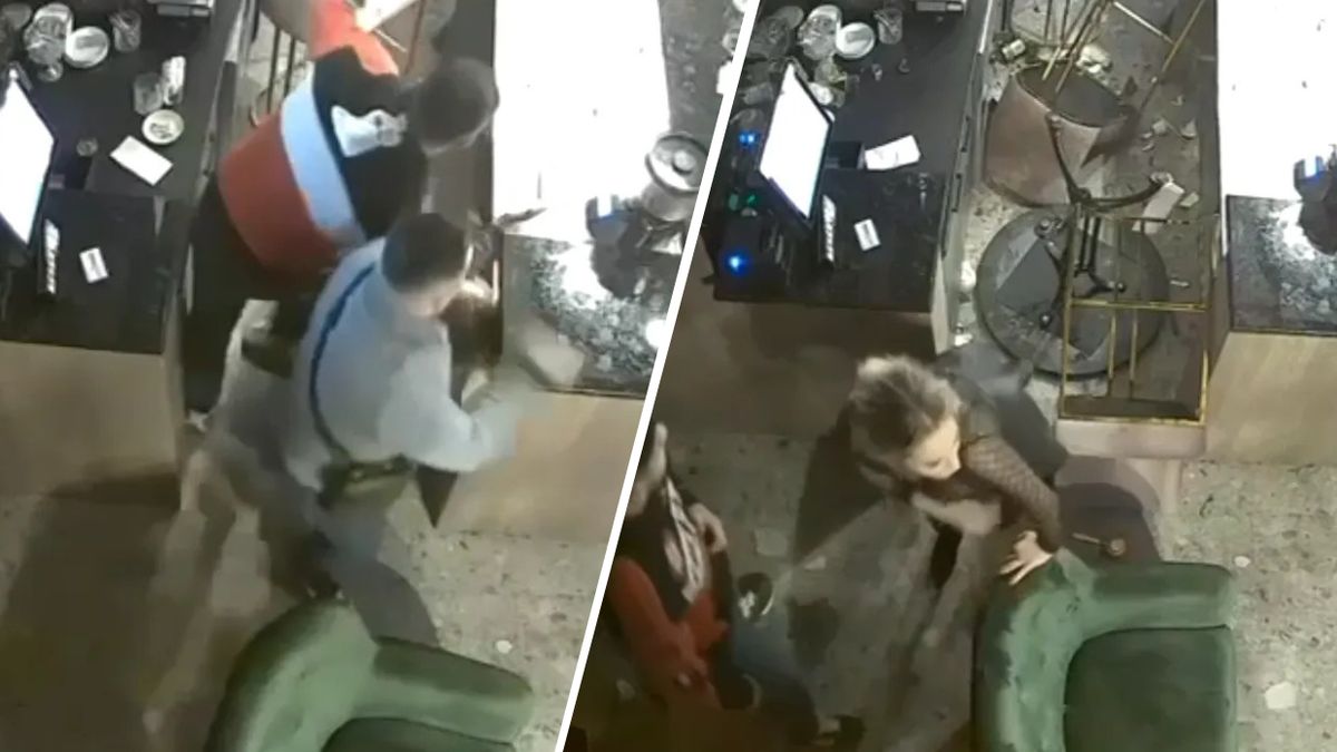 Incydent nagrały kamery monitoringu