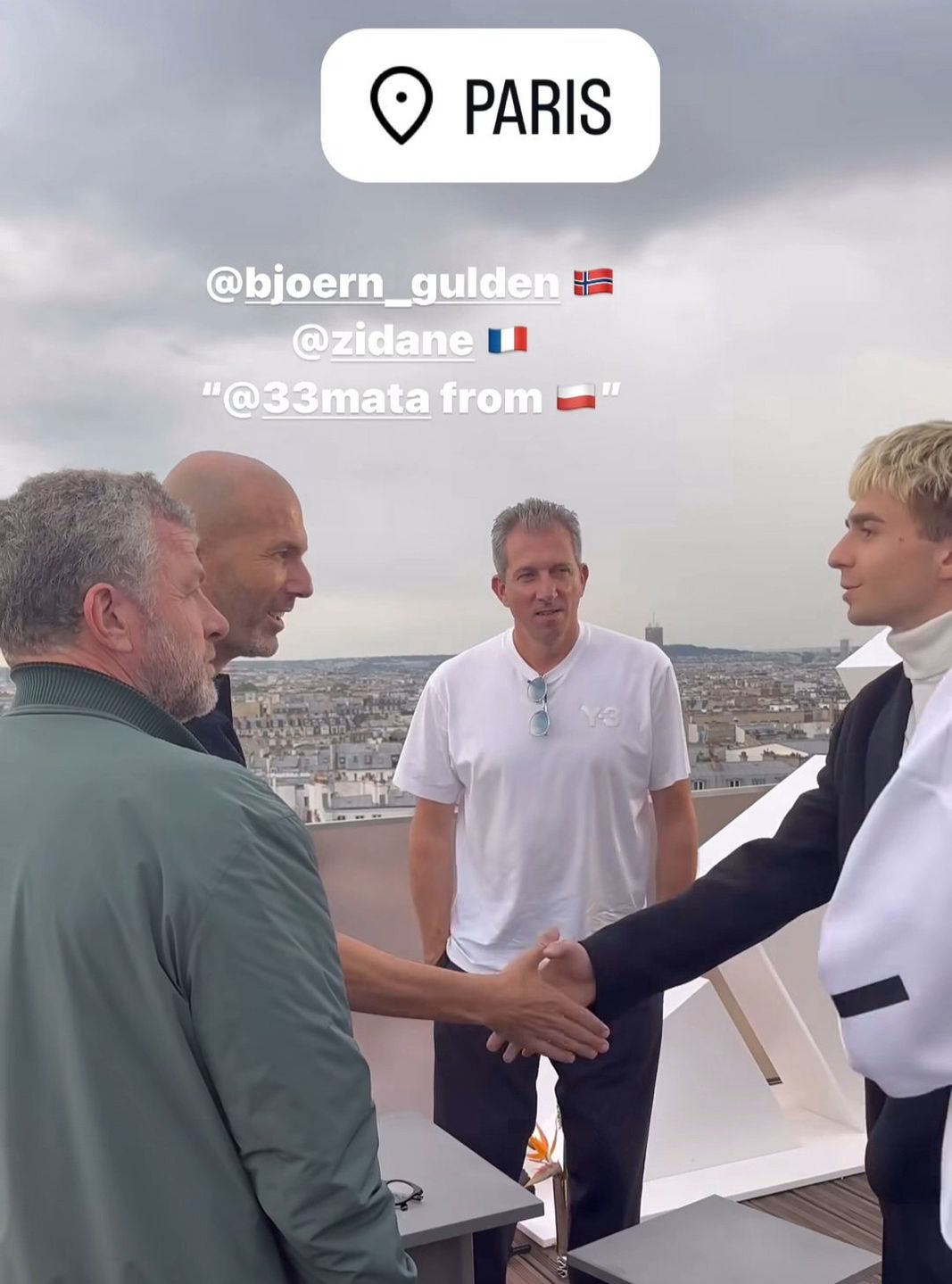 Mata spotkał się z Zinedinem Zidanem i Bjornem Guldenem.