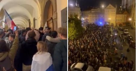 Protesty ogarnęły Pragę. Próbowali wedrzeć się do parlamentu