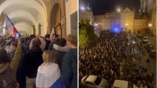 Protesty ogarnęły Pragę. Próbowali wedrzeć się do parlamentu
