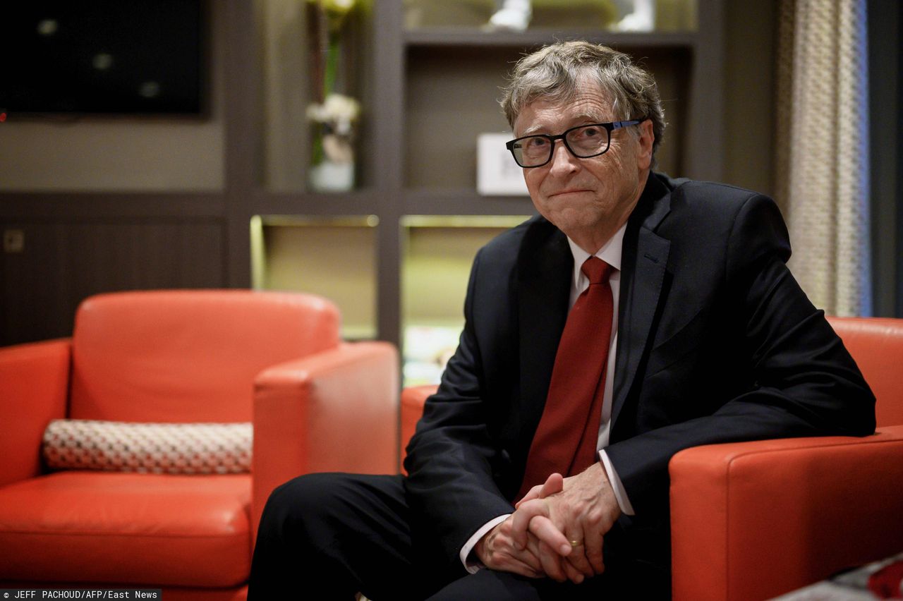 Bill Gates (fot. JEFF PACHOUD/AFP/East News)