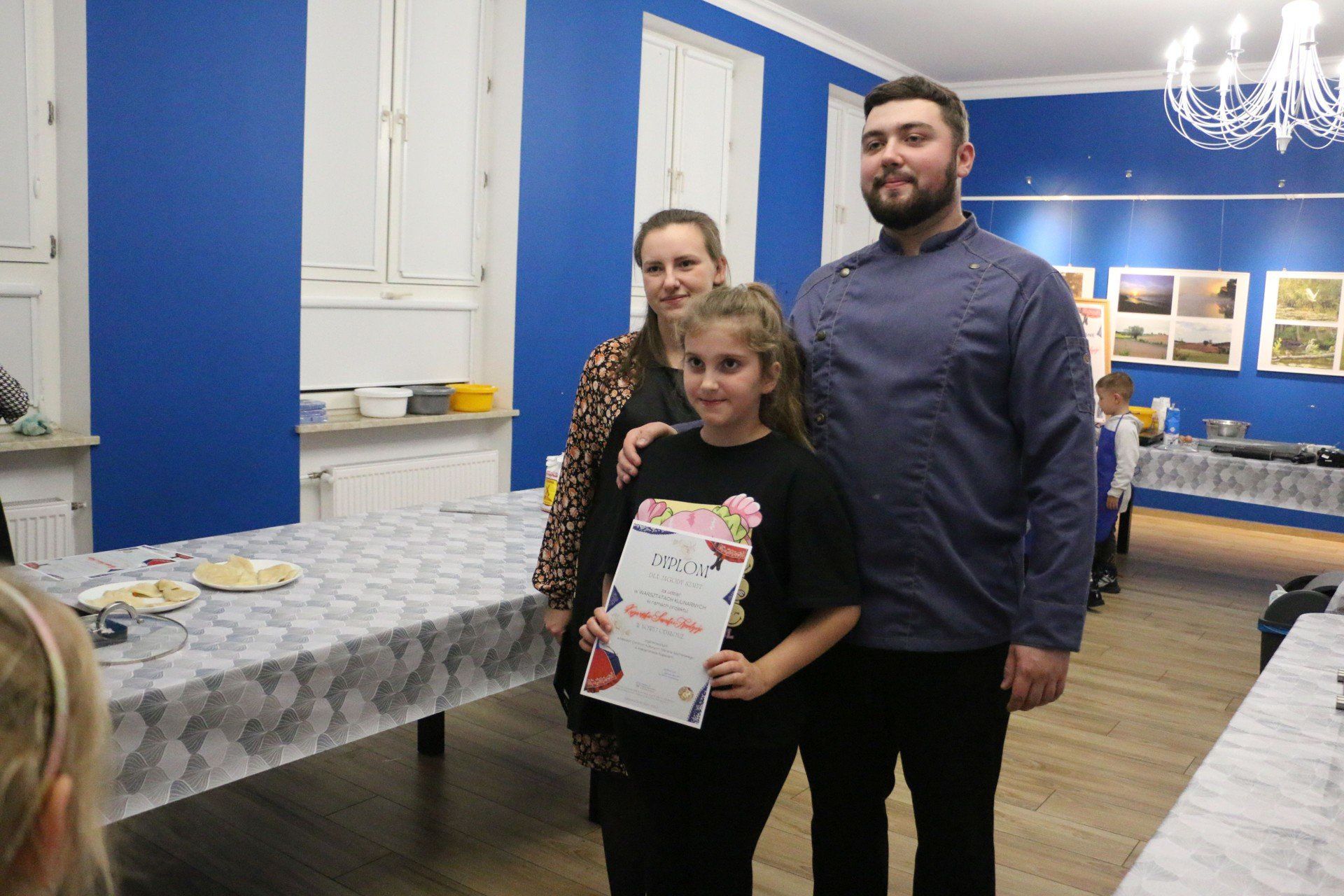 Zakończenie warsztatów kulinarnych w MCK w Aleksandrowie Kujawskim. Mali kucharze przygotowali kujawskie pierogi