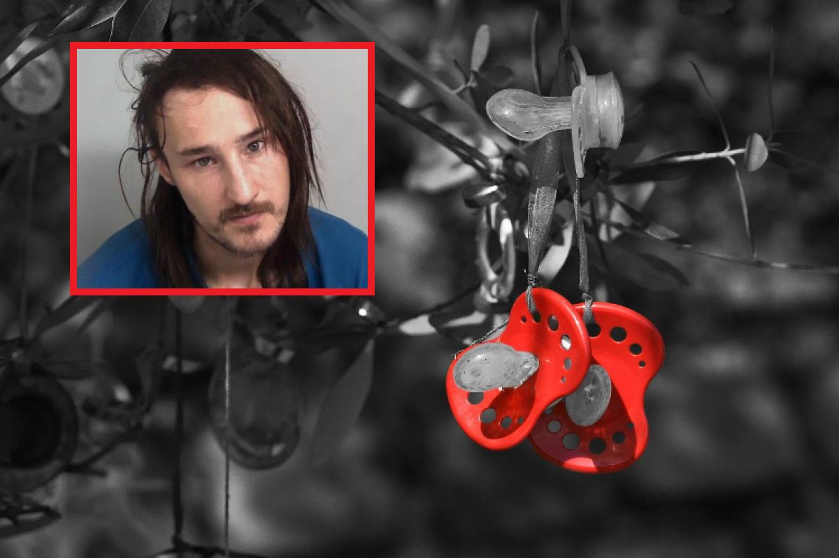The man was stealing children's pacifiers.