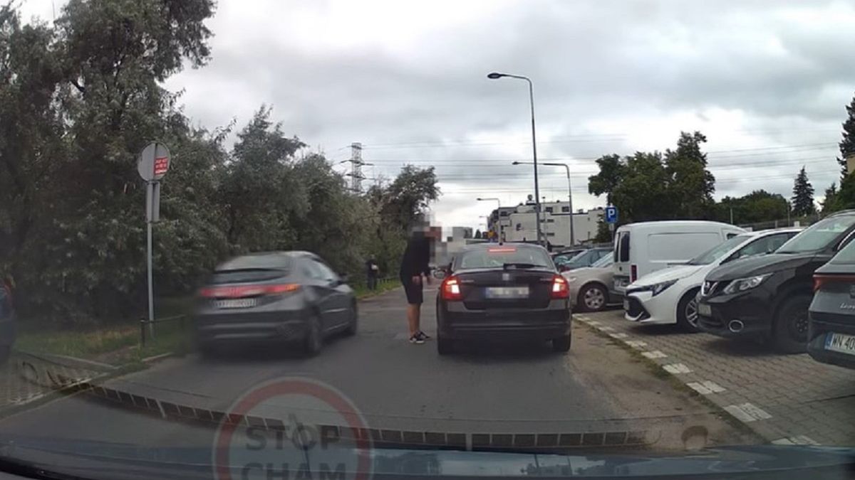 Ochlapał go kierowca. Tak się zemścił. 