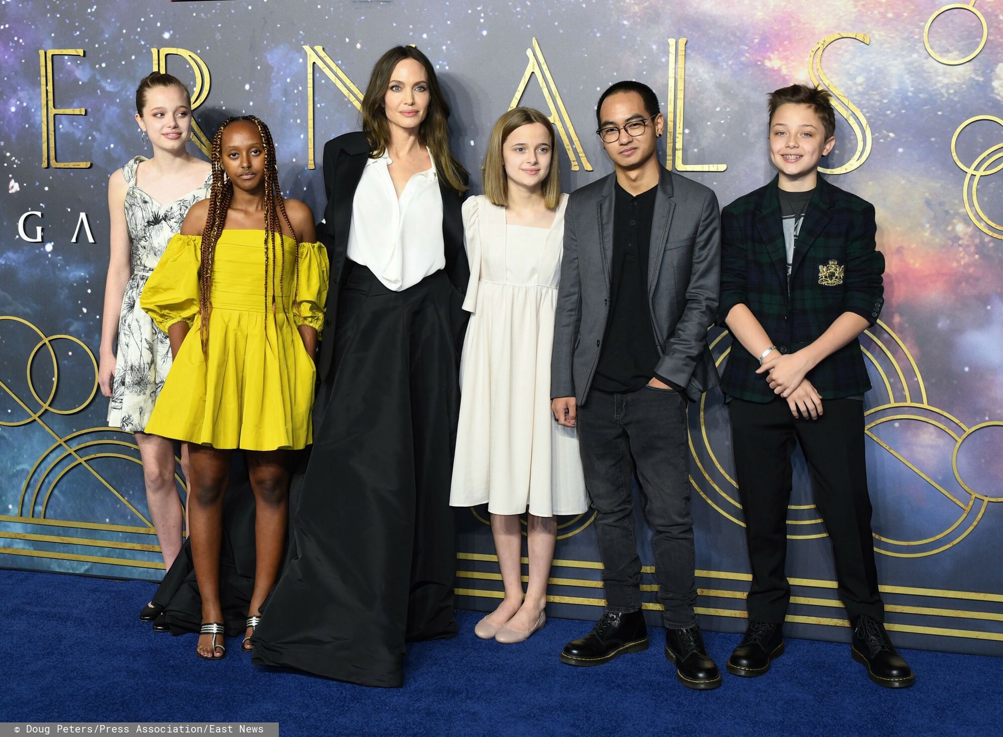 Angelina Jolie z dziećmi na premierze filmu "Eternals"