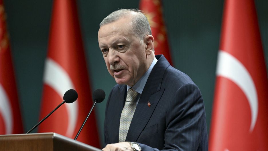 Archiwum zagraniczne East News 2025-03
ANKARA, TURKIYE - MARCH 24: Turkish President Recep Tayyip Erdogan presents statements after the cabinet meeting at the Presidential Complex in Ankara, Turkiye on March 24, 2025. Utku Ucrak / Anadolu/ABACAPRESS.COM
AA/ABACA