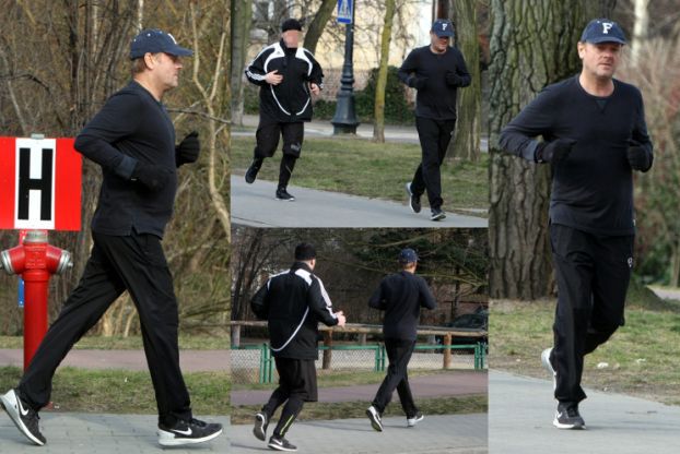 Donald Tusk biega... z ochroniarzem z BOR-u (ZDJĘCIA)