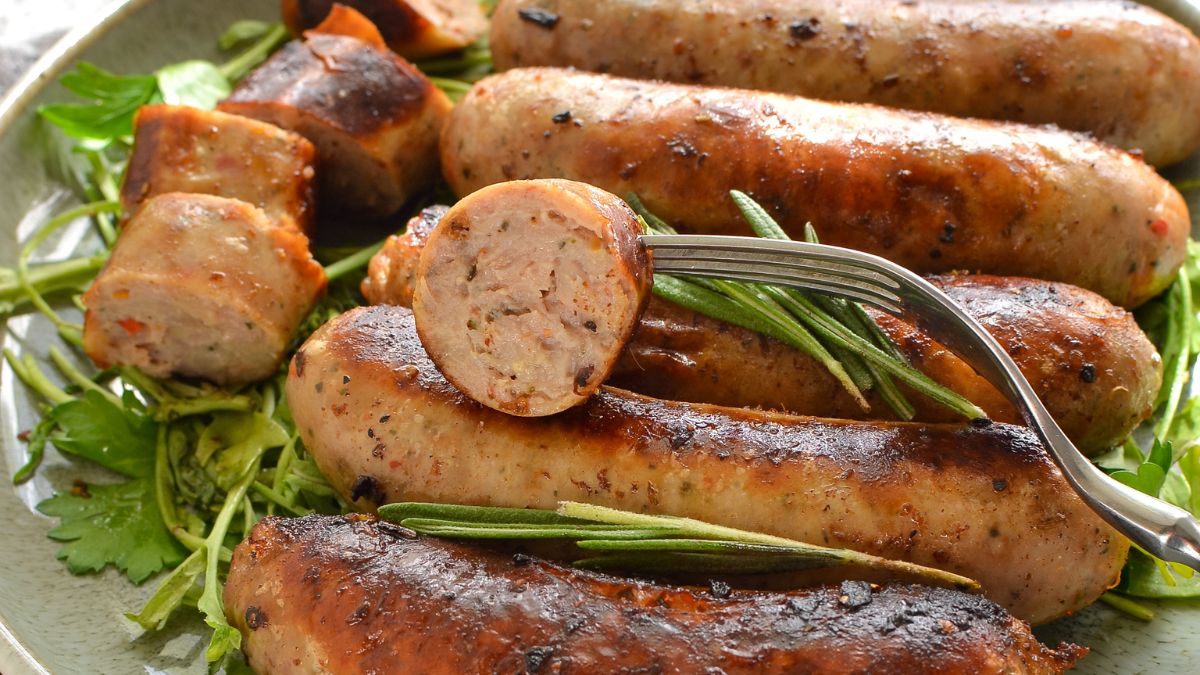 Dodaj owoc do kiełbasy