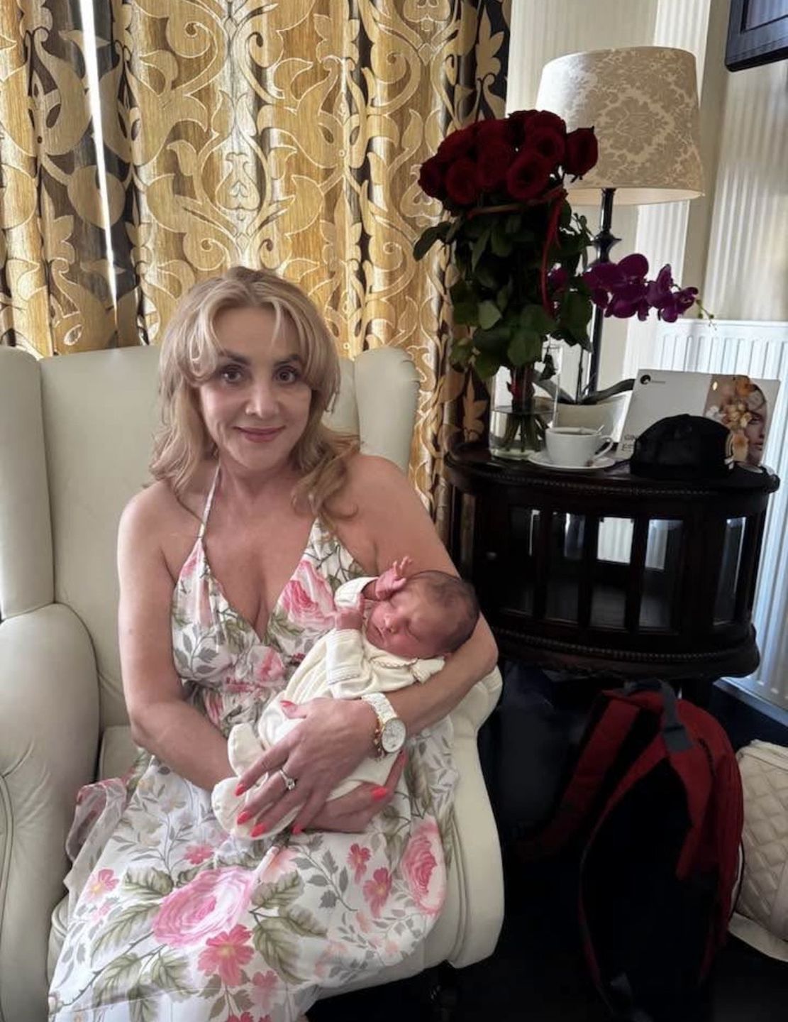 Danuta Martyniuk z wnukiem