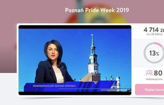 Zbiórka na organizację Marszu Równości w Poznaniu promowana parodią "Wiadomości"