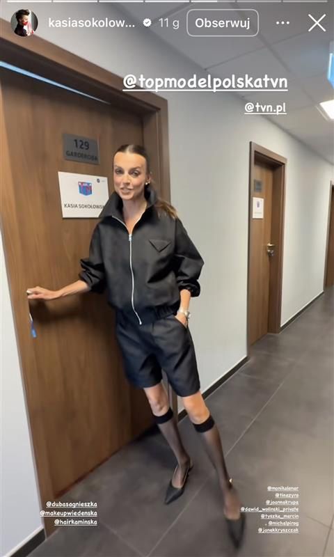 Katarzyna Sokołowska na planie "Top Model"