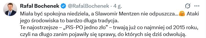 Rafał Bochenek komentuje