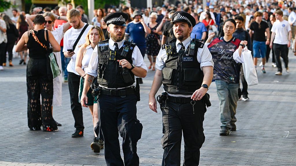 Fans Attend Oasis Live '25 Tour At London's Wembley Stadium
LONDON, ENGLAND - JULY 25: Police officers patrol the arrivals at the Oasis Live '25 Tour at Wembley Stadium on July 25, 2025 in London, England. (Photo by Ben Montgomery/Getty Images)
Ben Montgomery