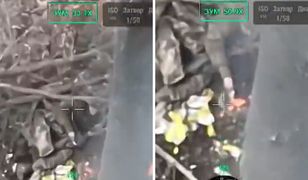 Rosyjski żołnierz odpalił papierosa od kolegi. Przerażające nagranie