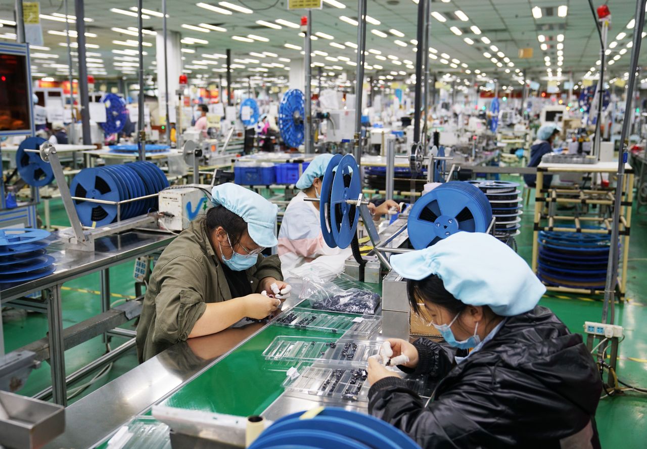 Foxconn has factories in China.