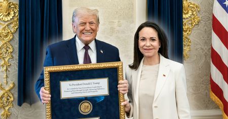 Trump z Pokojowym Noblem. Machado ujawnia kulisy przekazania medalu