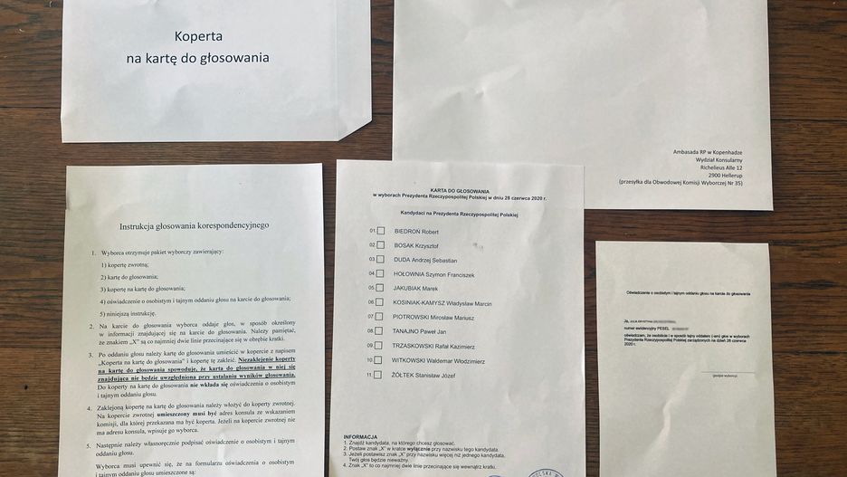 Wybory 2020. Pakiet wyborczy mieszkanki Danii