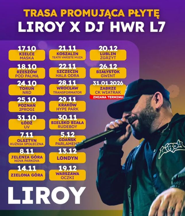 Trasa koncertowa Liroya