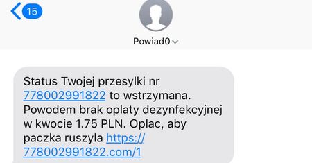 „Brak opłaty dezynfekcyjnej”. Uważaj na kolejne SMS-owe oszustwo!