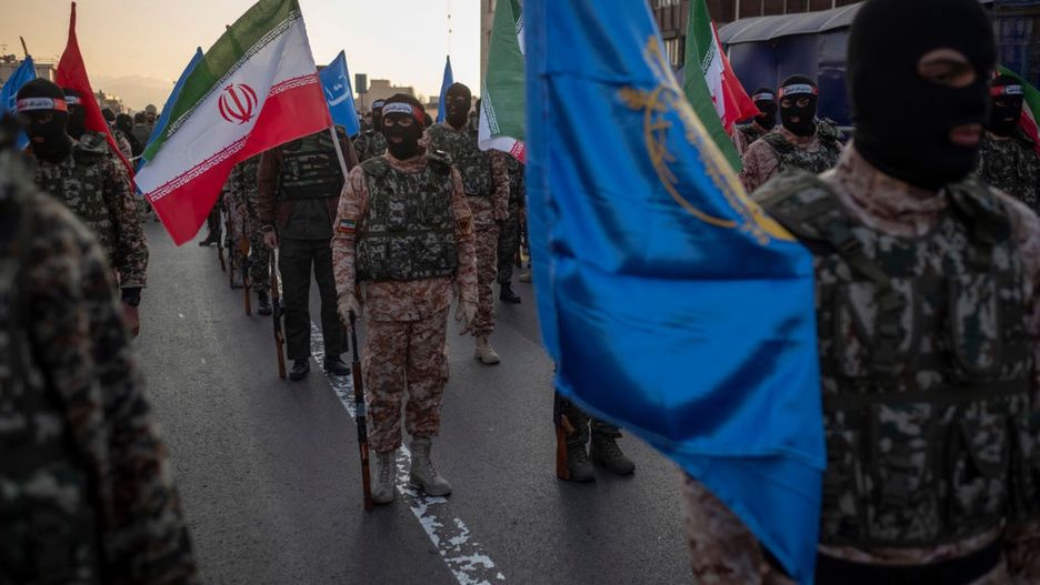 IRGC Armed Forces Participate In Military Rally
Islamic Revolutionary Guard Corps armed personnel stand at attention while waiting to participate in a military rally in downtown Tehran, Iran, on January 10, 2025. The IRGC spokesperson says on Monday, January 6, that the military rally named Rahian-e-Quds (Passengers of Al-Aqsa) includes 110,000 IRGC members. (Photo by Morteza Nikoubazl/NurPhoto via Getty Images)
NurPhoto
mandatory-hijab, armed personnel, islamic-revolutionary-guard-corps, january 6, palestine, defence, 000 members, iran military, iran's-supreme-leader, al-aqsa, military rally, military-parade, middle-east, participation, rahian-e-quds, united-states, military-rally, attention, lebanon, paramilitary-forces, quds-force, ayatollah-ali-khamenei, irgc members, nurphoto, rally participants, january 10, proxy-forces, military presence, morteza nikoubazl, passengers of al-aqsa, downtown, 110, general-qassem-soleimani, irgc