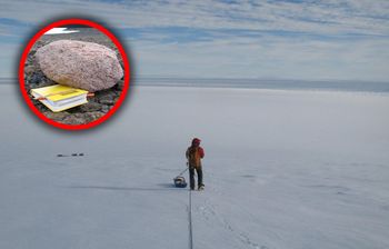 Gigant ukryty pod lodem. Na trop wpadli dzięki kamieniowi
